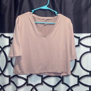 Crop Top V neck size Large